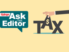 Ask the editor logo on a yellow background with the word TAX in capitals